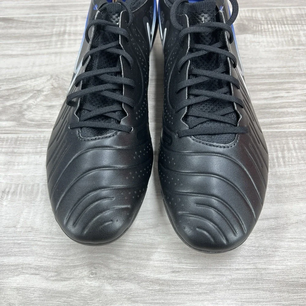 Nike Legend 10 Elite FG Men's Size 12.5 Black Chrome Hyper Royal DV4328-040